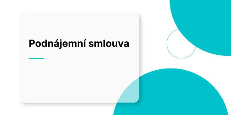 Podnájemní smlouva